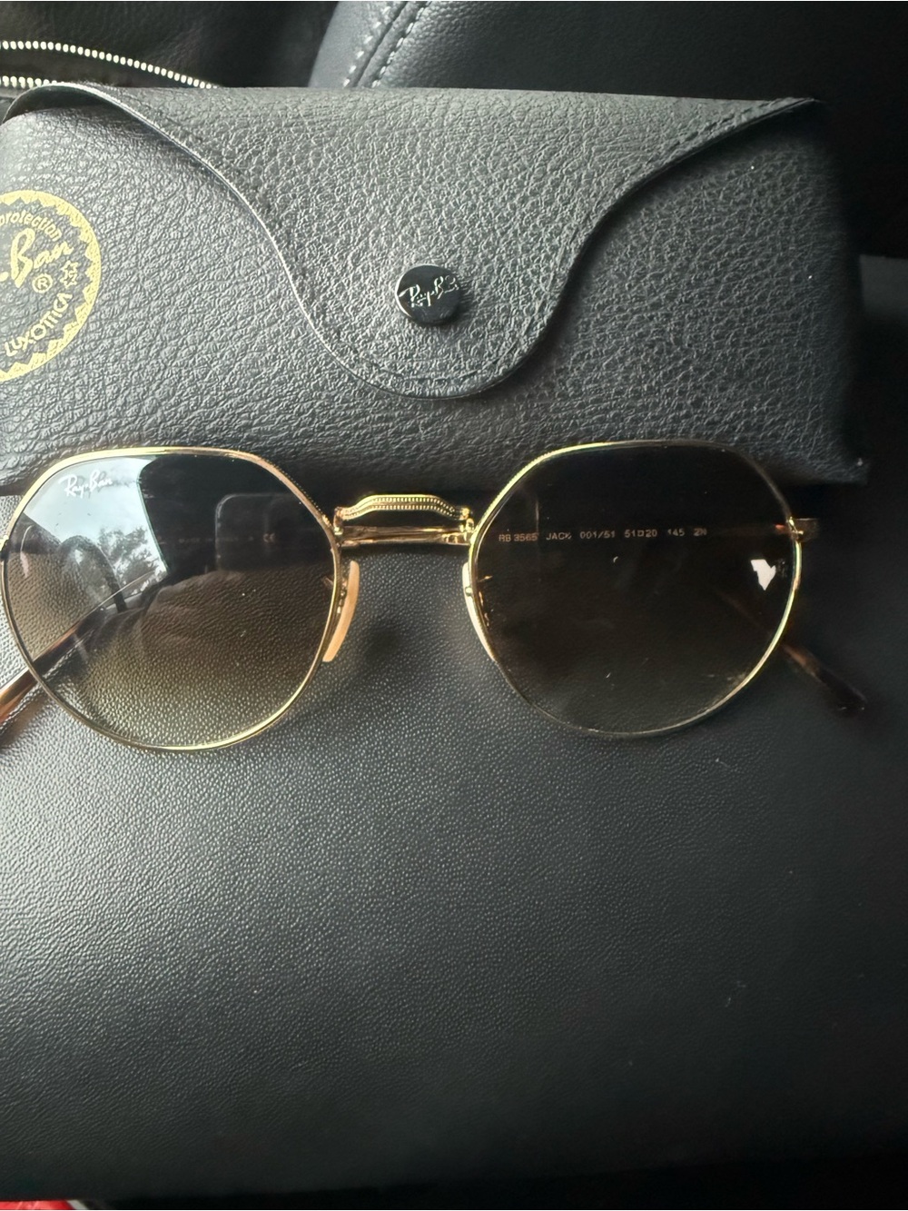 Ray-Ban Gold Frame Men’s Sunglasses - Brown Lenses